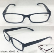 Plastic reading glasses