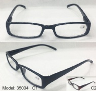 Plastic reading glasses