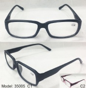 Plastic reading glasses