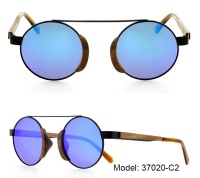 Metal & Wood Sunglasses