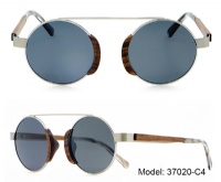 Metal & Wood Sunglasses