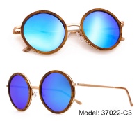 Metal & Wood Sunglasses